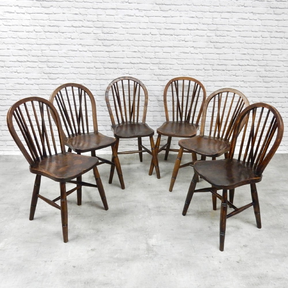 6x Windsor Kitchen Chairs