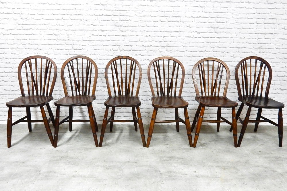 6x Windsor Kitchen Chairs View IV