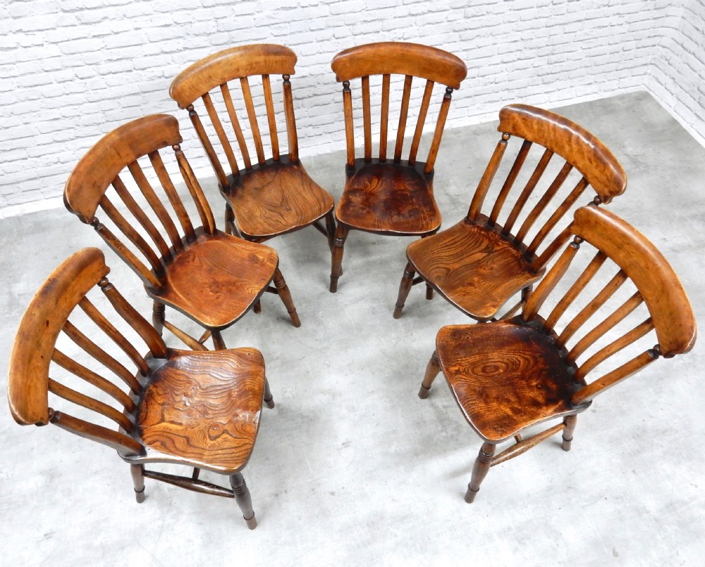 Set 6 Windsor Kitchen Chairs View IV