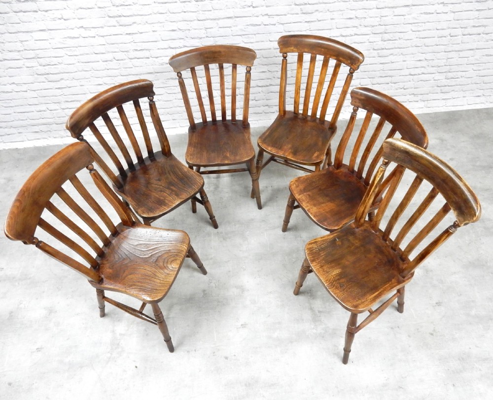 Set 6 Windsor Kitchen Chairs View IV