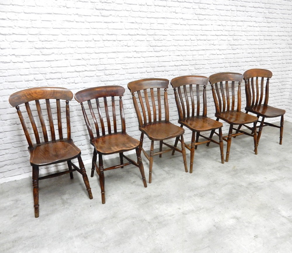 Set 6 Farmhouse Kitchen Chairs View III