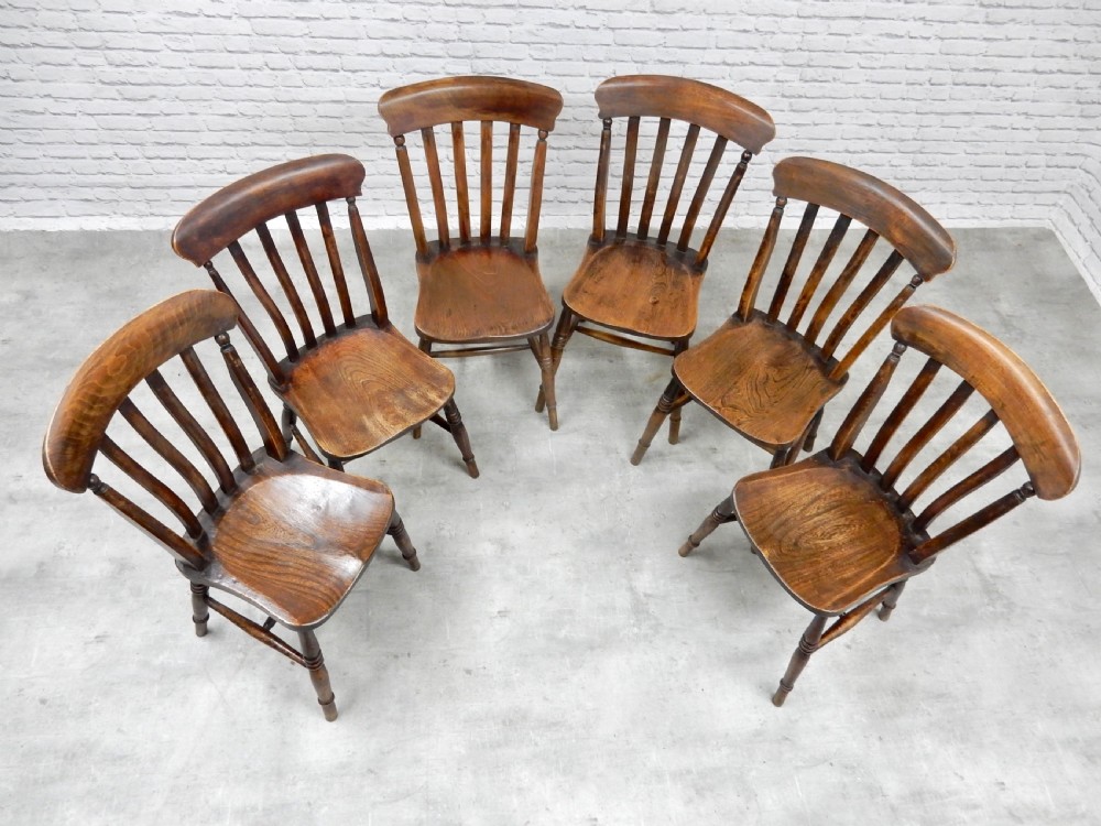 Set 6 Farmhouse Kitchen Chairs View IV
