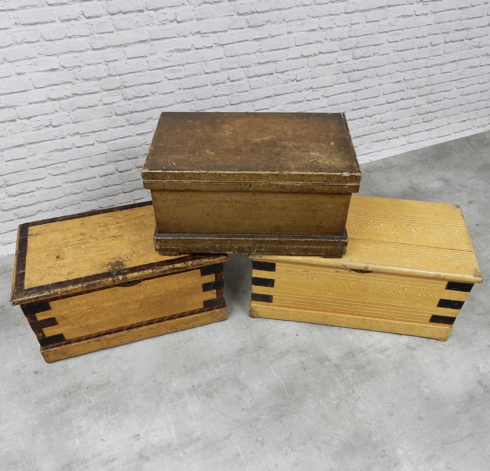 3x Original Painted Chests View III