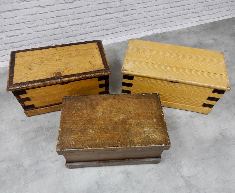 3x Original Painted Chests View IV