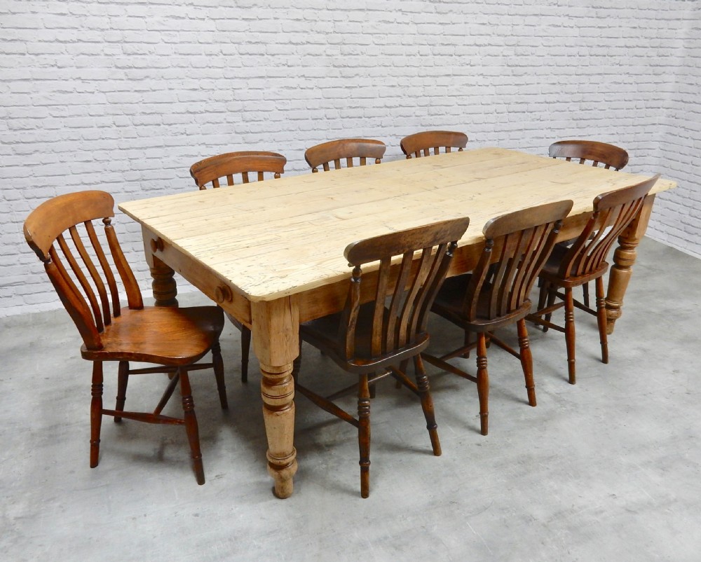 Large Pine Farmhouse Kitchen Table View III