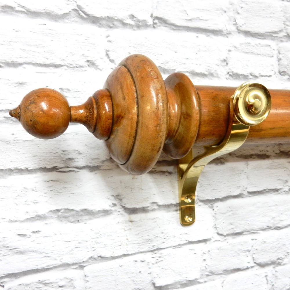 Mahogany Curtain Pole View IV