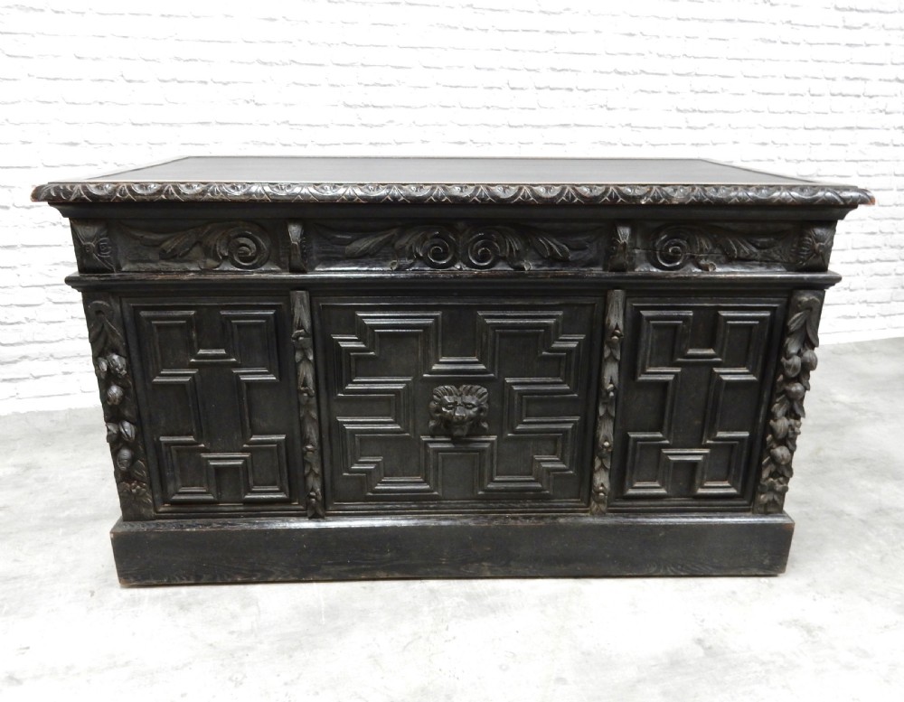 Oak Pedestal Desk View IX