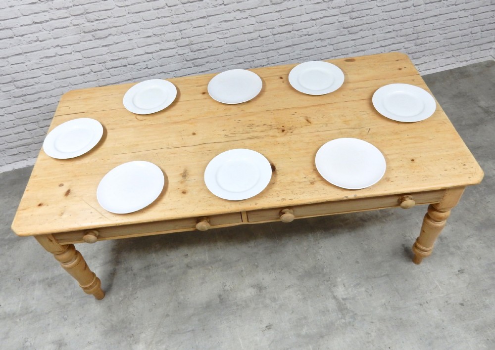 Farmhouse Pine Kitchen Table View IX