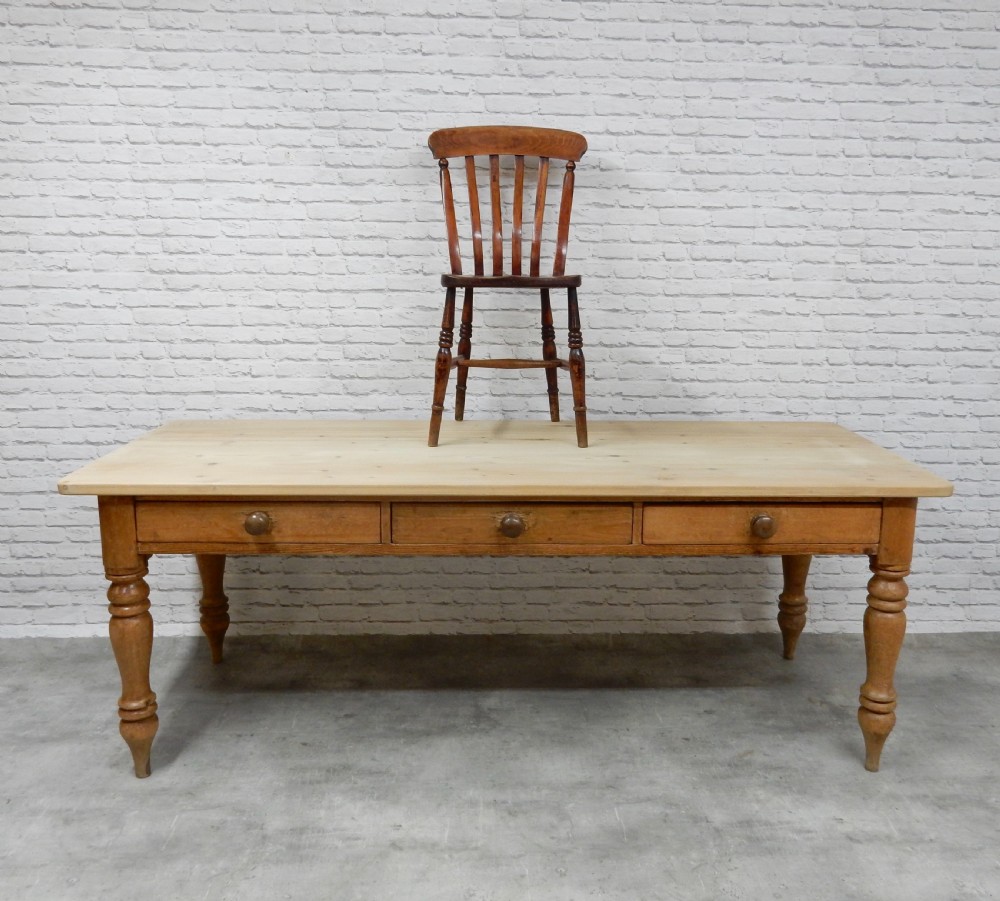 Large Farmhouse Kitchen Table View III
