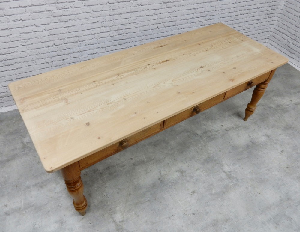 Large Farmhouse Kitchen Table View VII