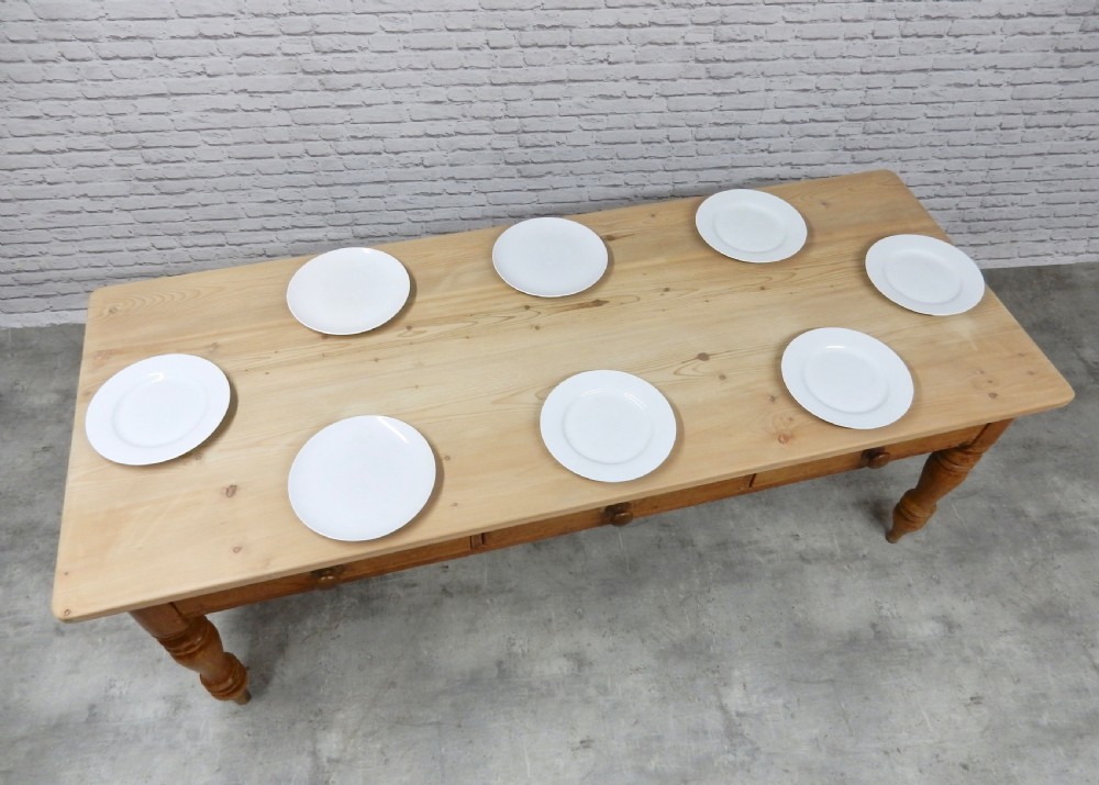Large Farmhouse Kitchen Table View VIII
