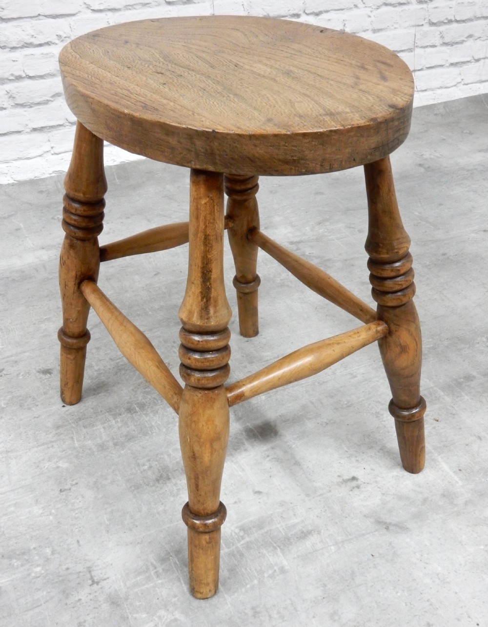 C19th Country Stool View V