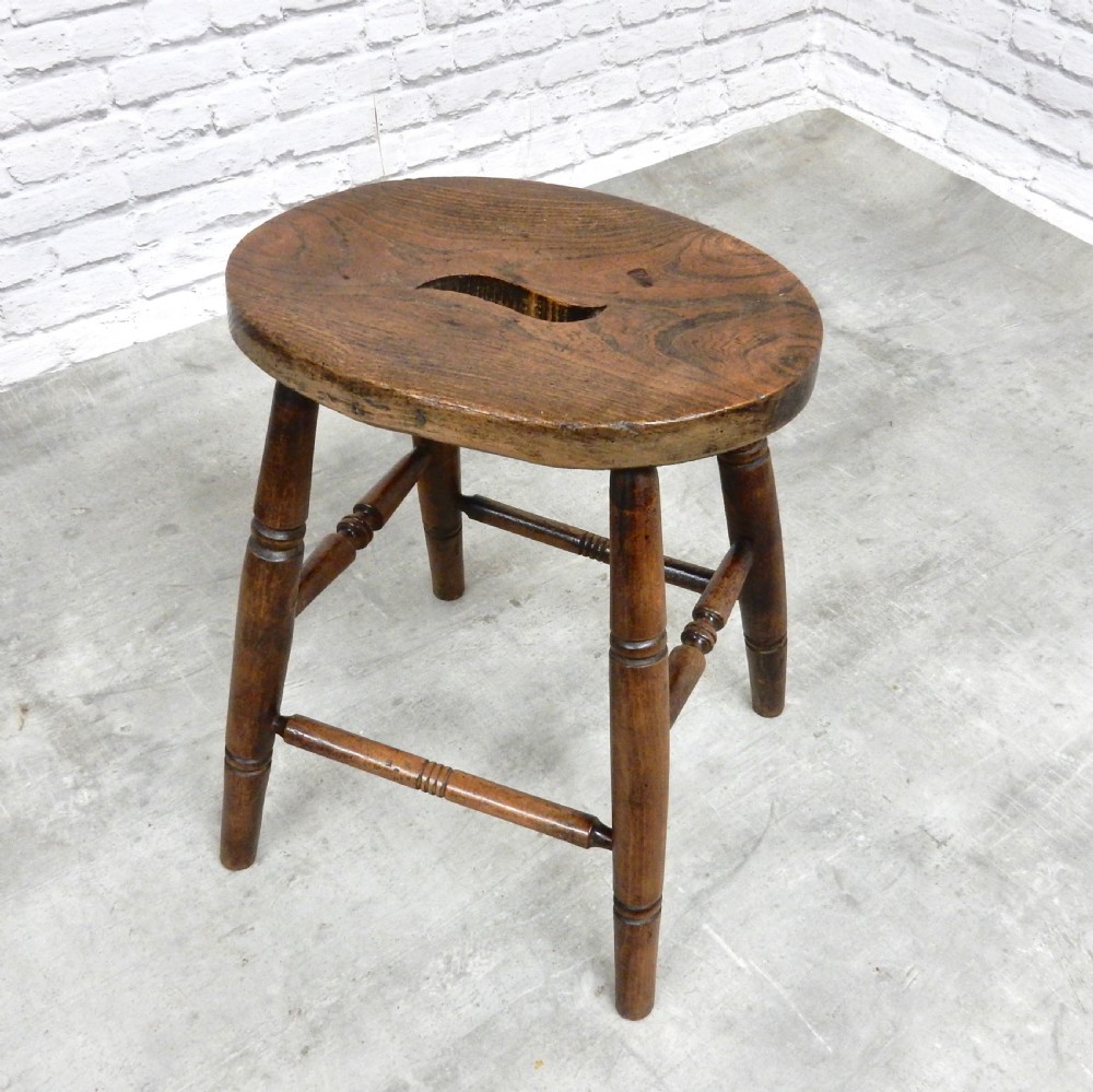 C19th Country Stool View III