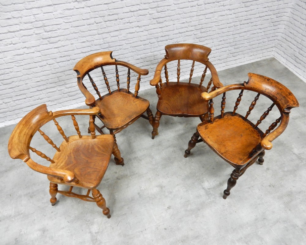 4x Smoker's Bow Armchairs View IV