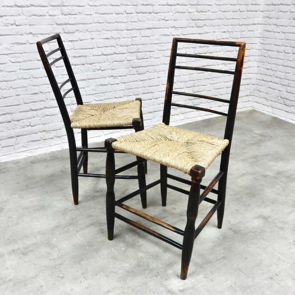 Pair of Arts & Crafts Side Chairs