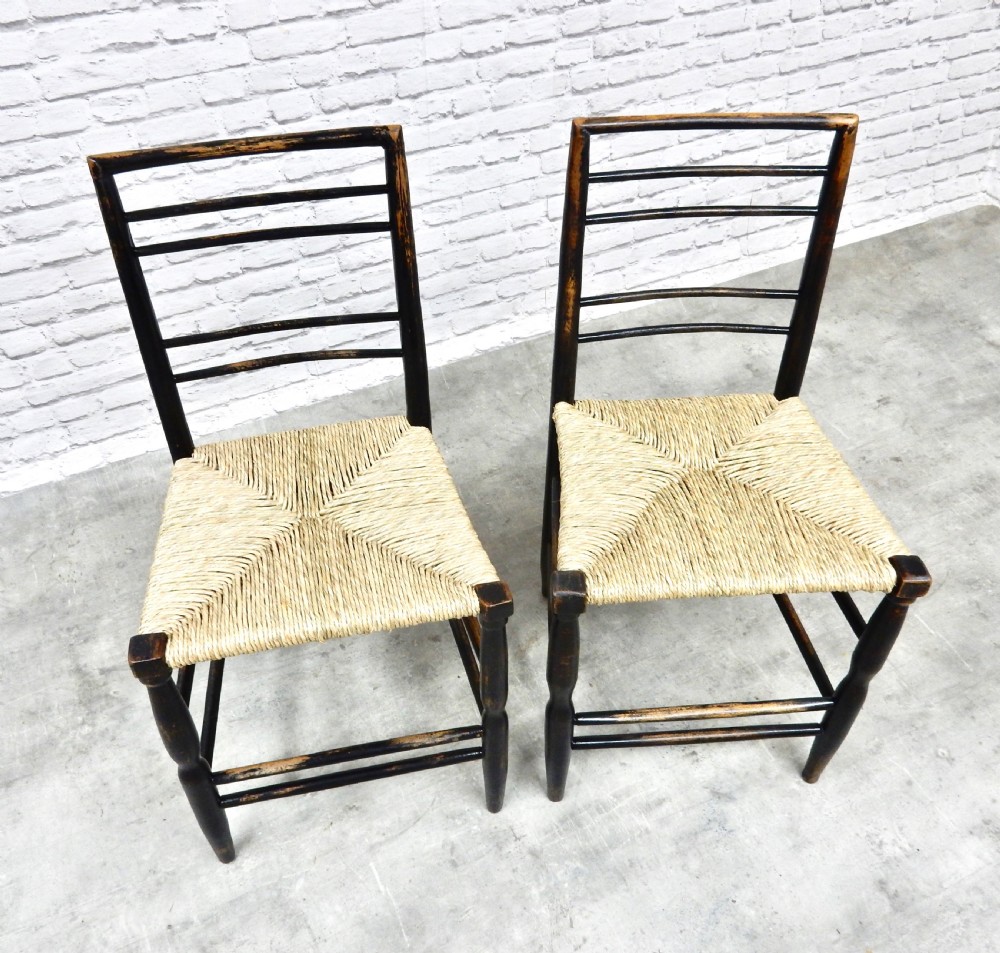 Pair of Arts & Crafts Side Chairs View IV