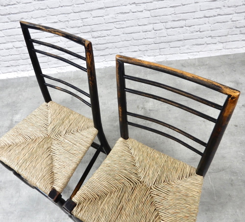 Pair of Arts & Crafts Side Chairs View VI