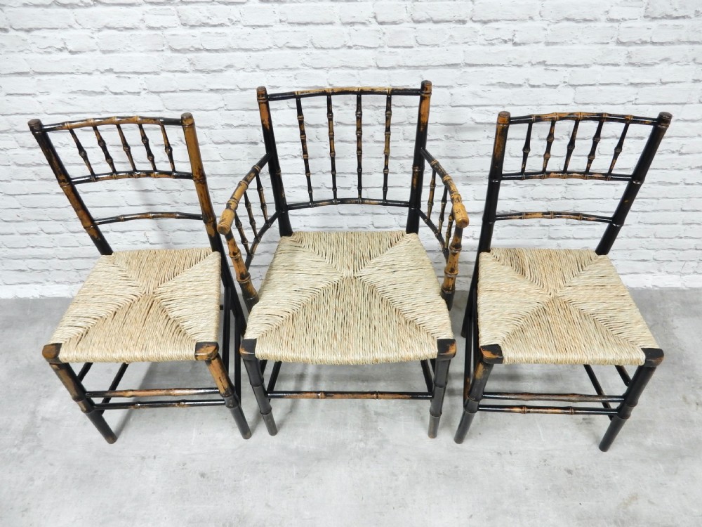W.Morris Sussex Chairs x3 View IV