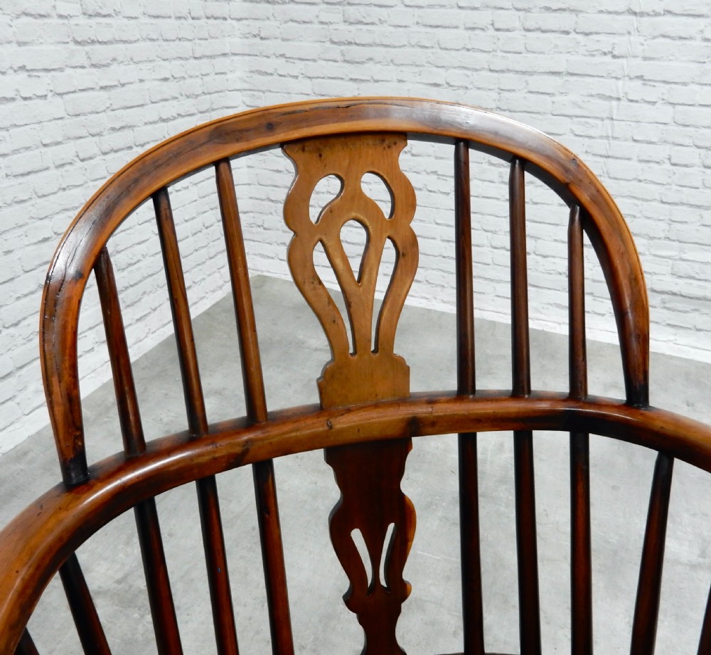 2x Named Yew Wood Windsor Armchair View IX