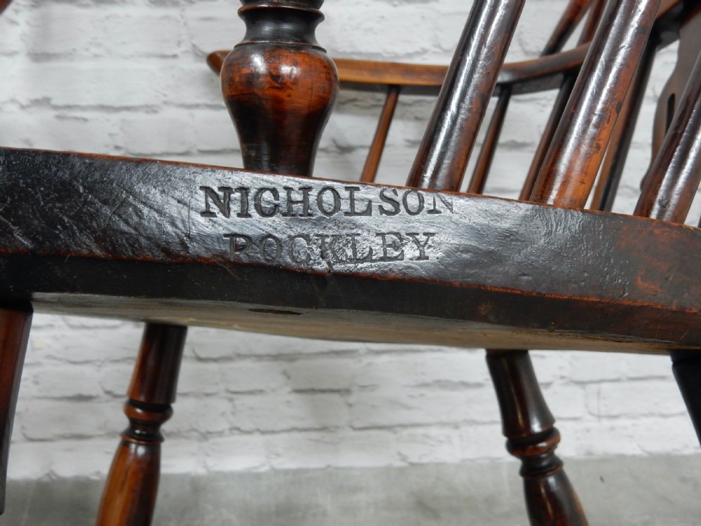 2x Named Yew Wood Windsor Armchair View XII
