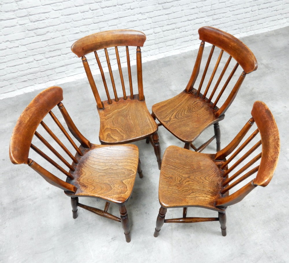 Set 4 Windsor Kitchen Chairs View VI