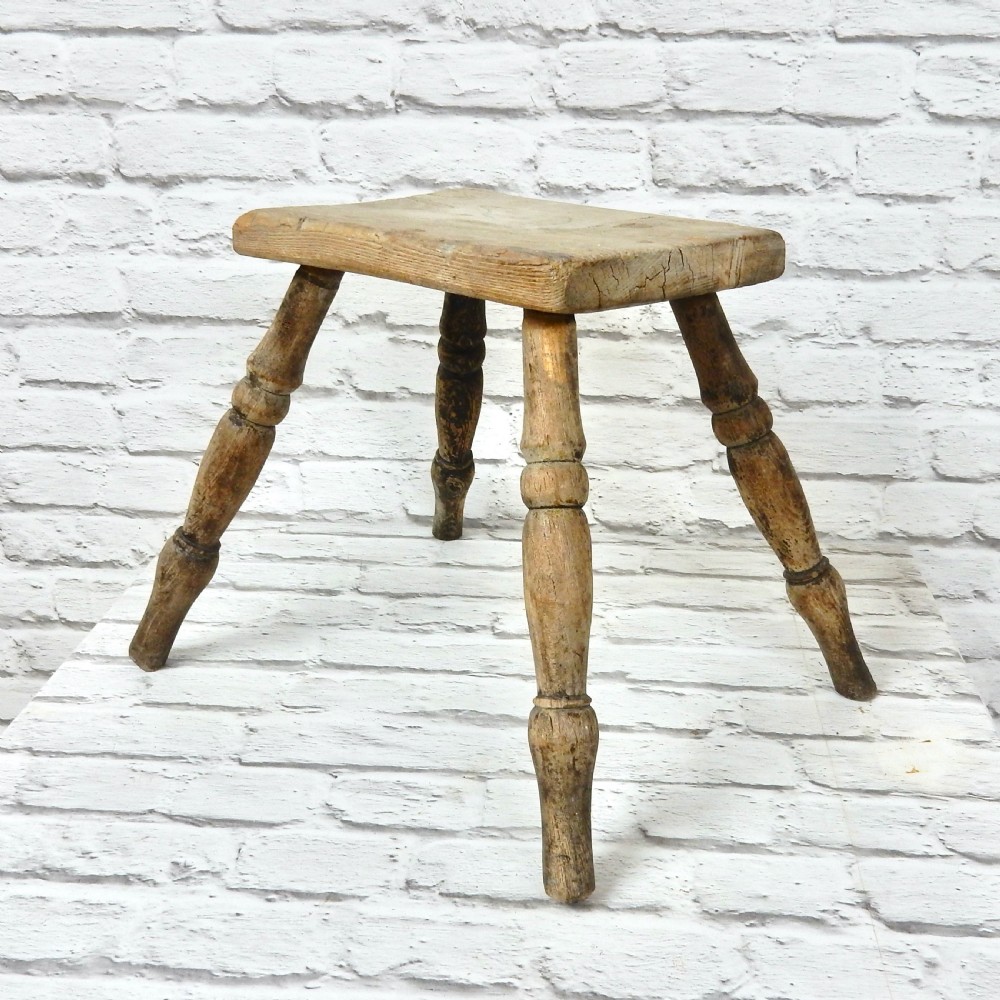 C19th Country Stool View III
