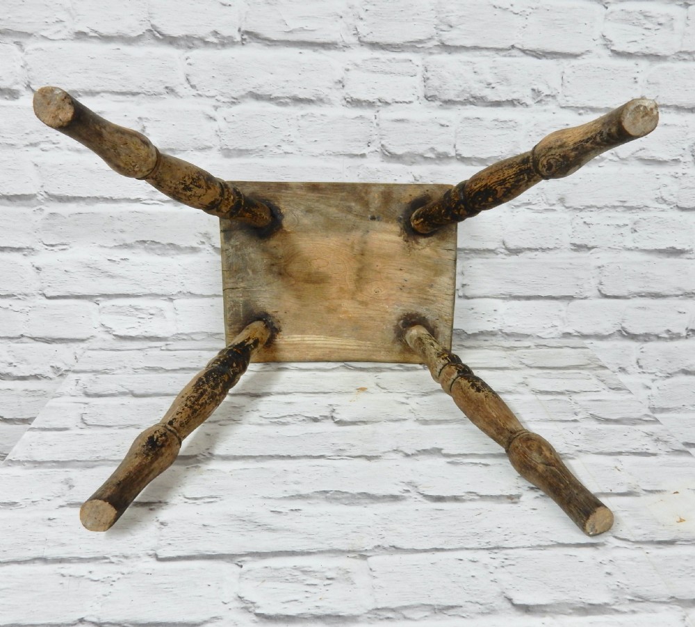 C19th Country Stool View V