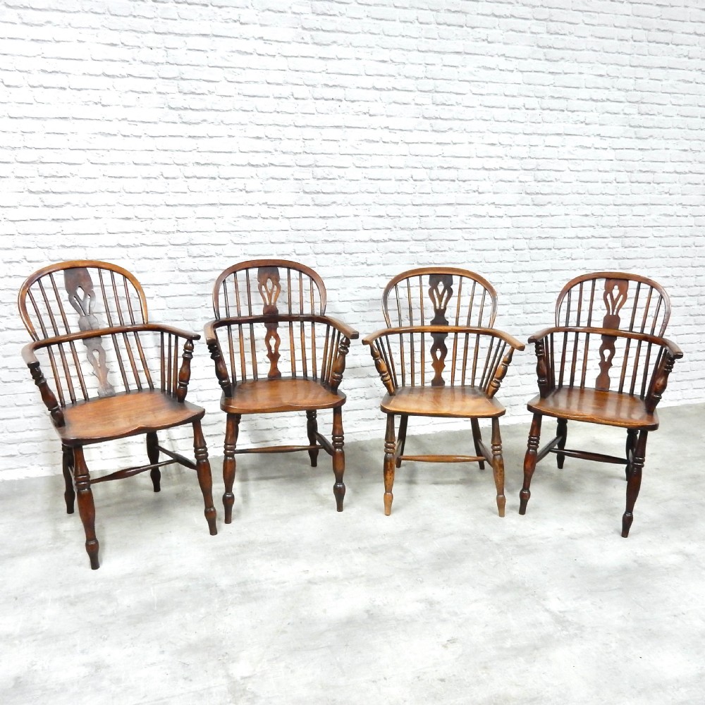 4x C19th Windsor Armchairs View II