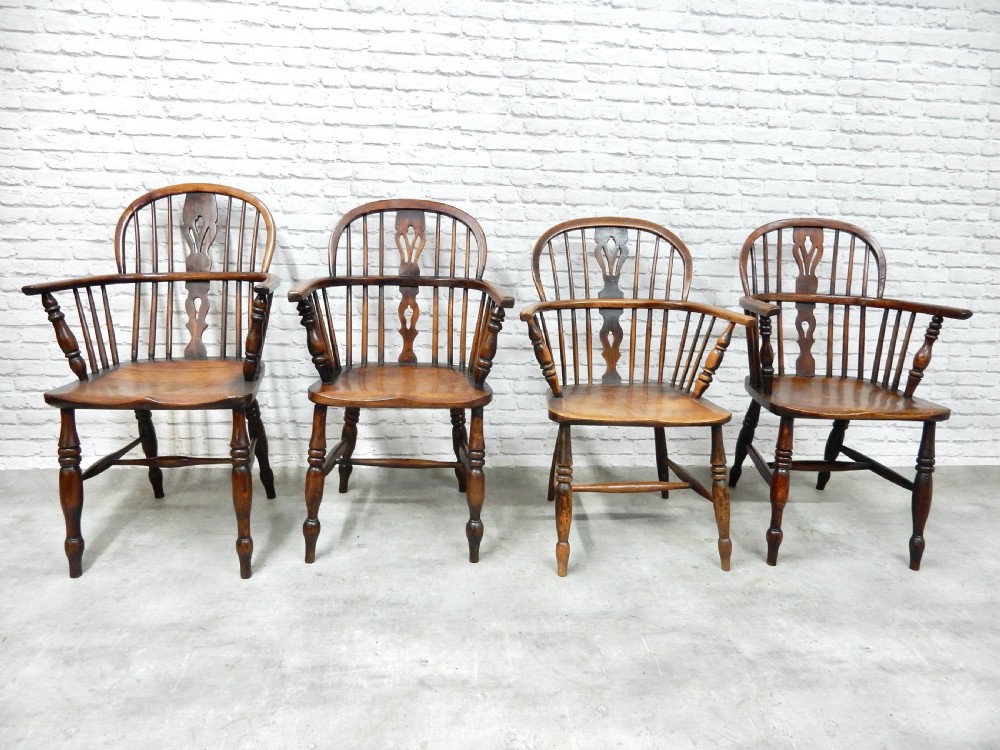 4x C19th Windsor Armchairs View III