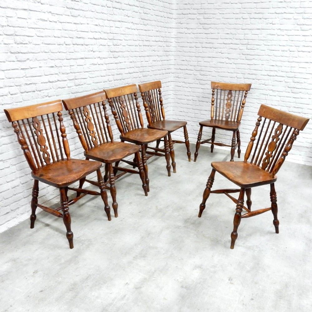 Set 6 Windsor Dining Chairs