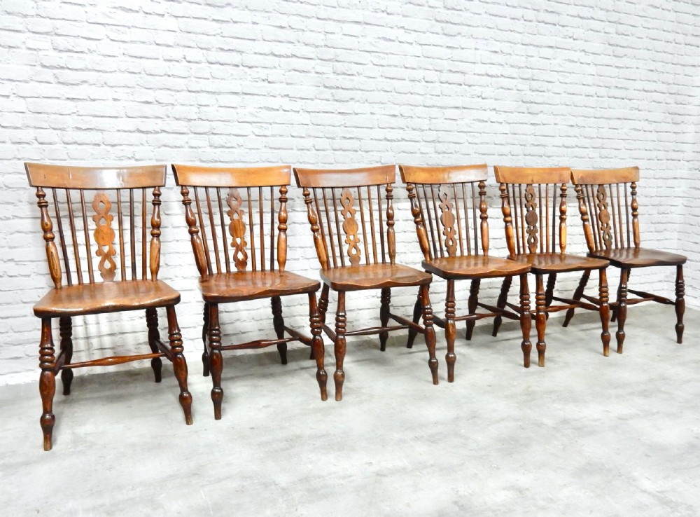 Set 6 Windsor Dining Chairs View III