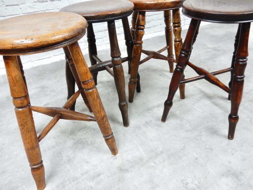 Group of 4 Pub Stools View V