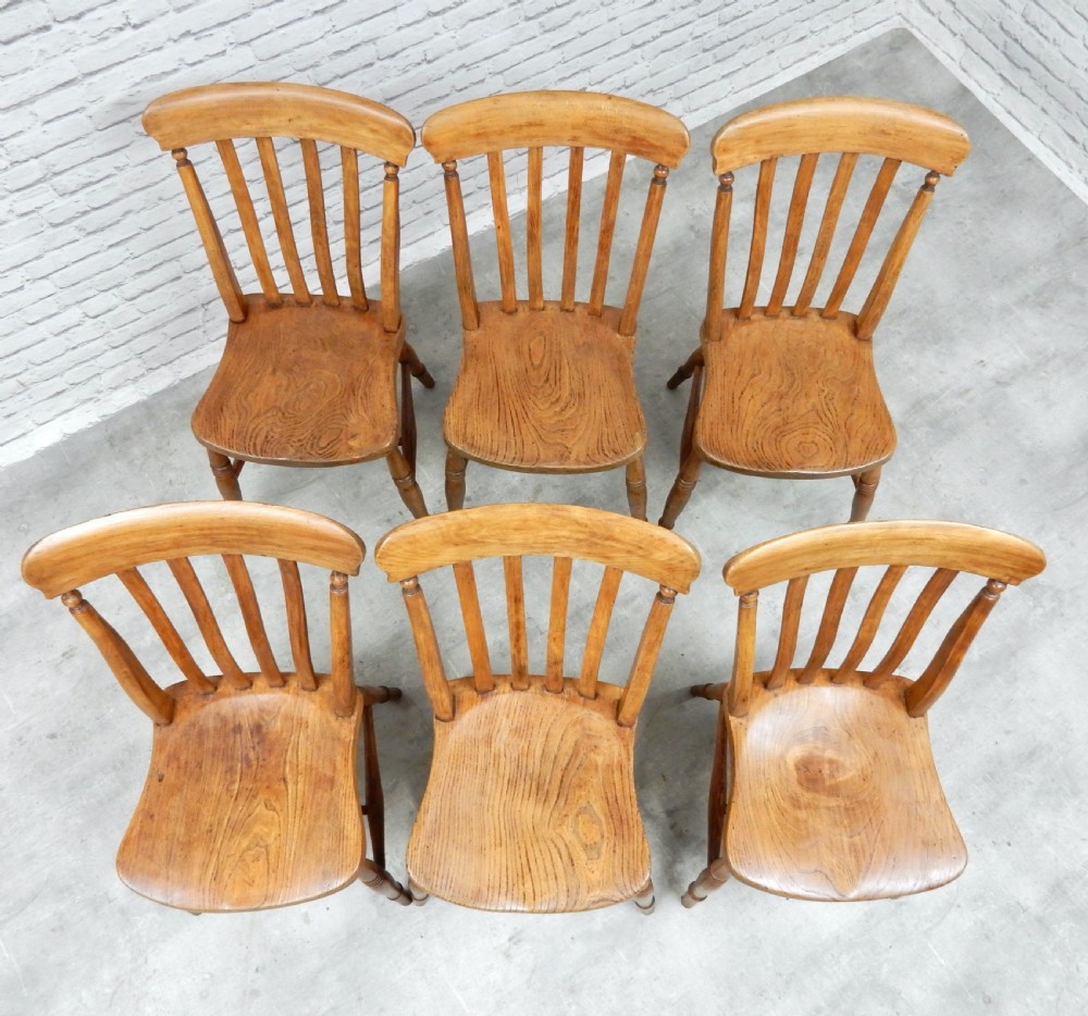 Set 6 Windsor Kitchen Chairs View IV