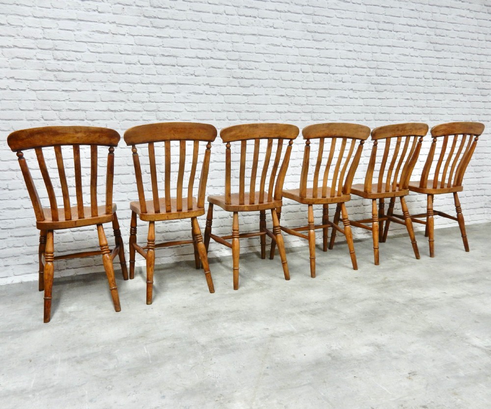 Set 6 Windsor Kitchen Chairs View V