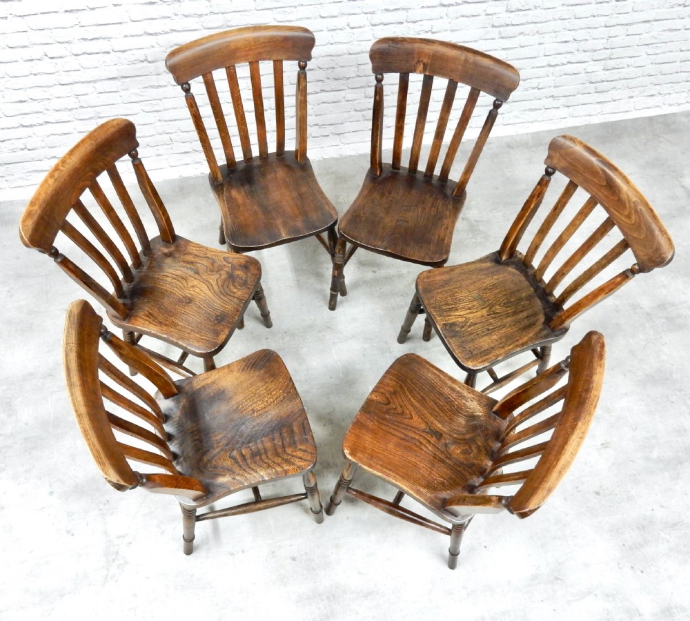 Set 6 Windsor Kitchen Chairs View III