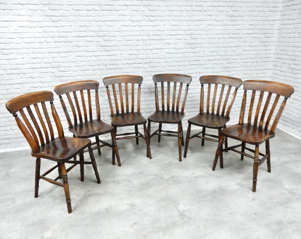 Set 6 Windsor Kitchen Chairs View V