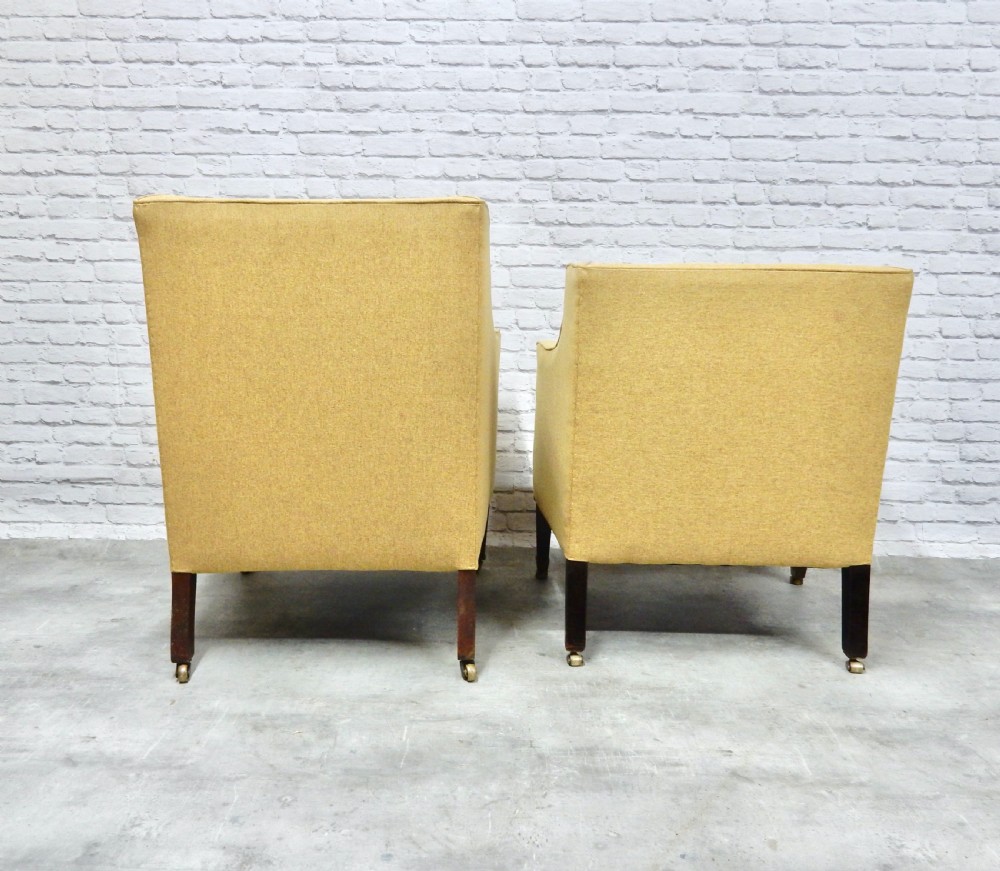 C19th Upholstered Armchairs x2 View VI