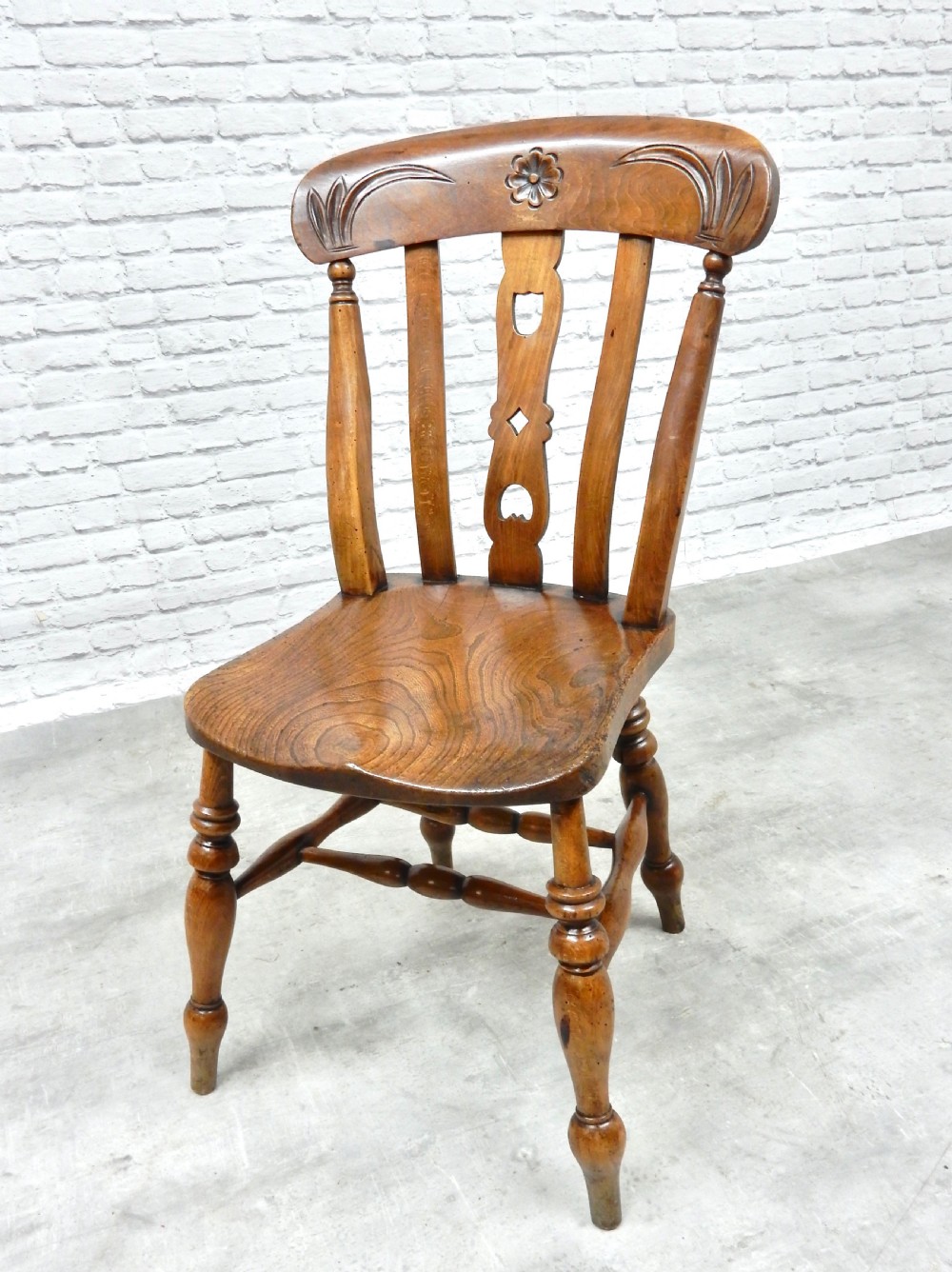 C19th Windsor Kitchen Chairs (7) View VI