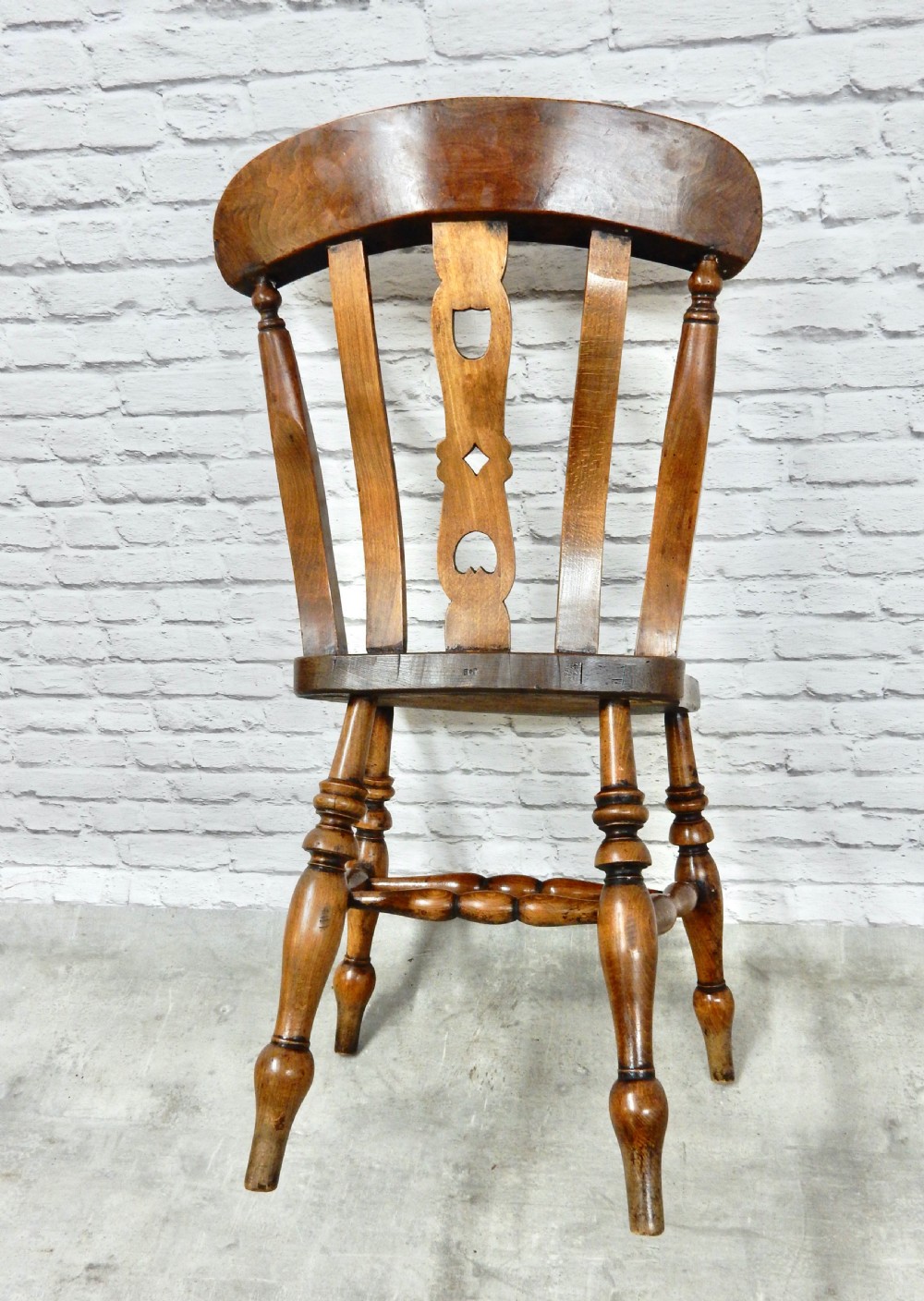 C19th Windsor Kitchen Chairs (7) View IX