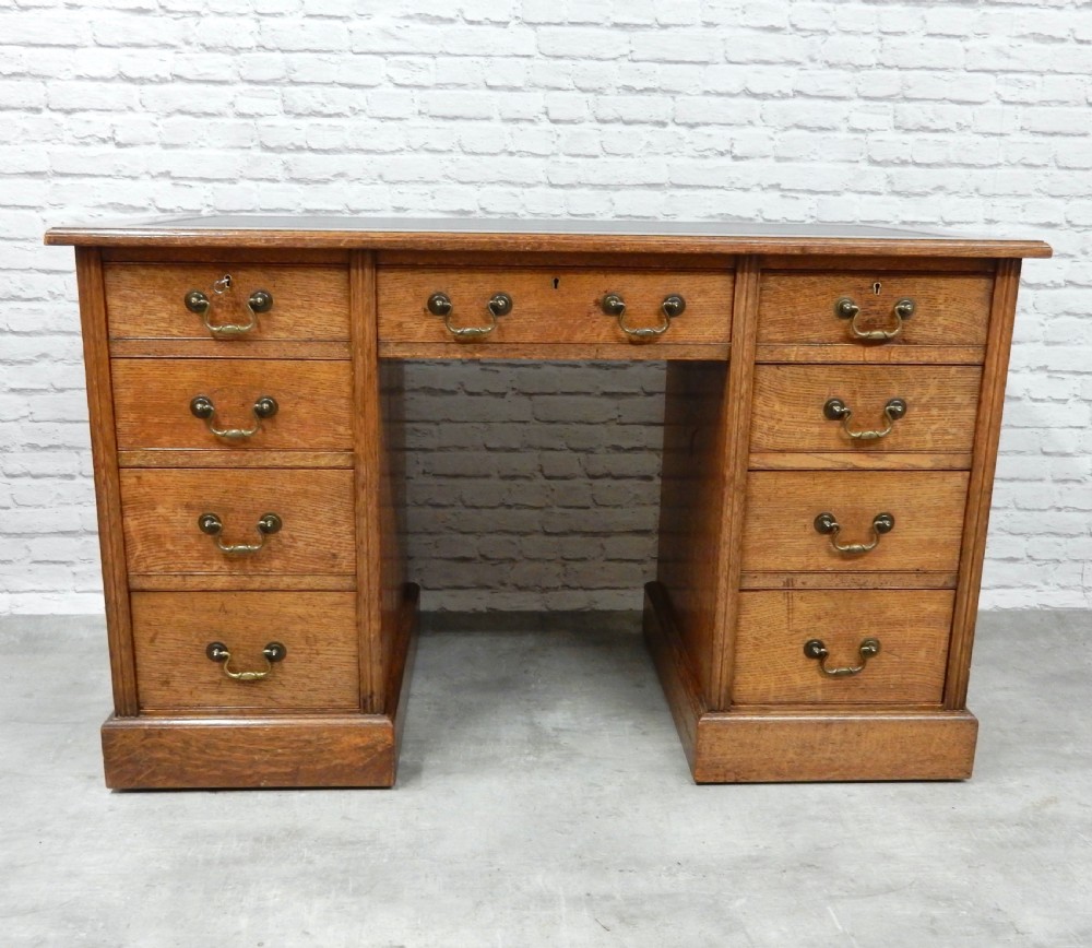 Solid Oak Desk View III