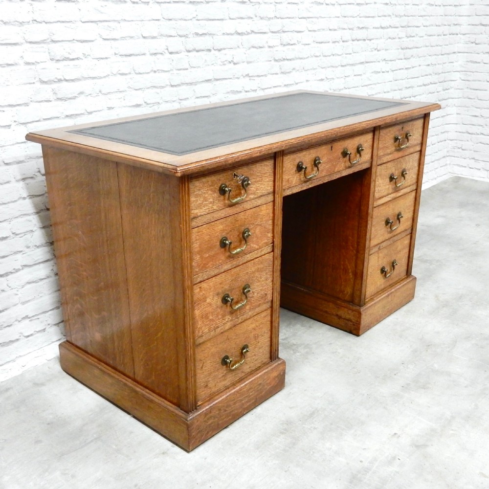 Solid Oak Desk View IV