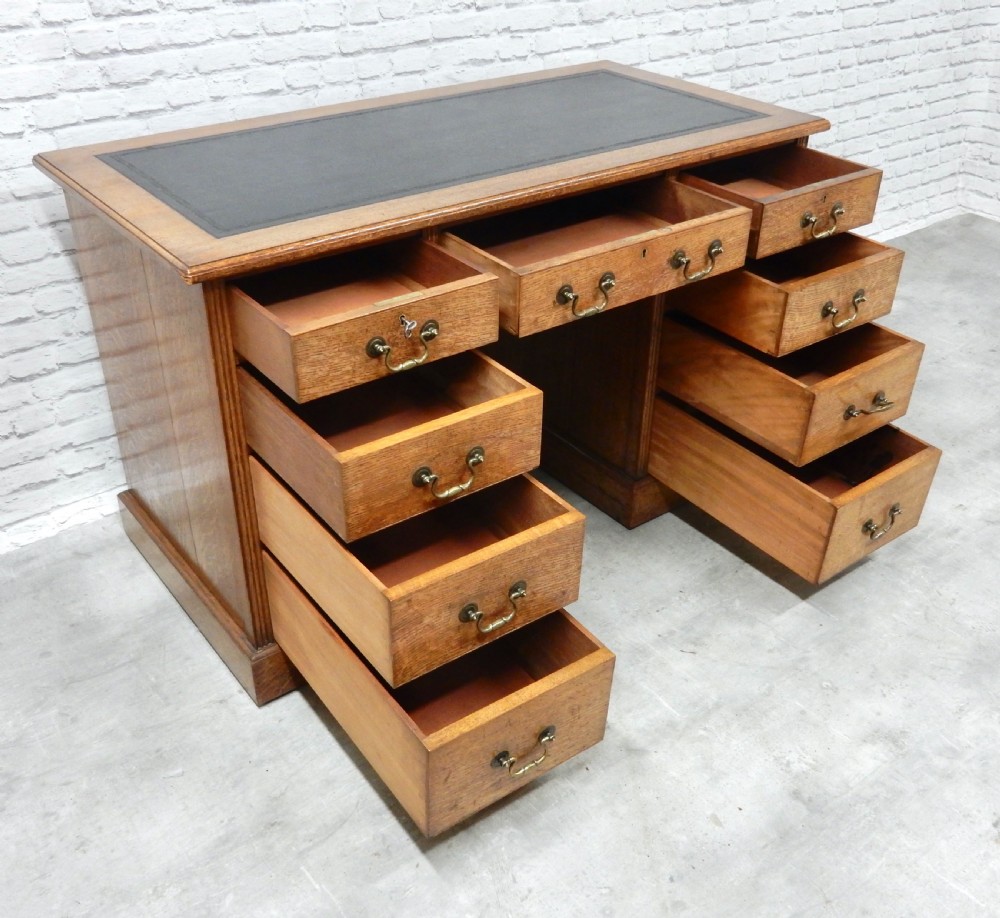 Solid Oak Desk View VII