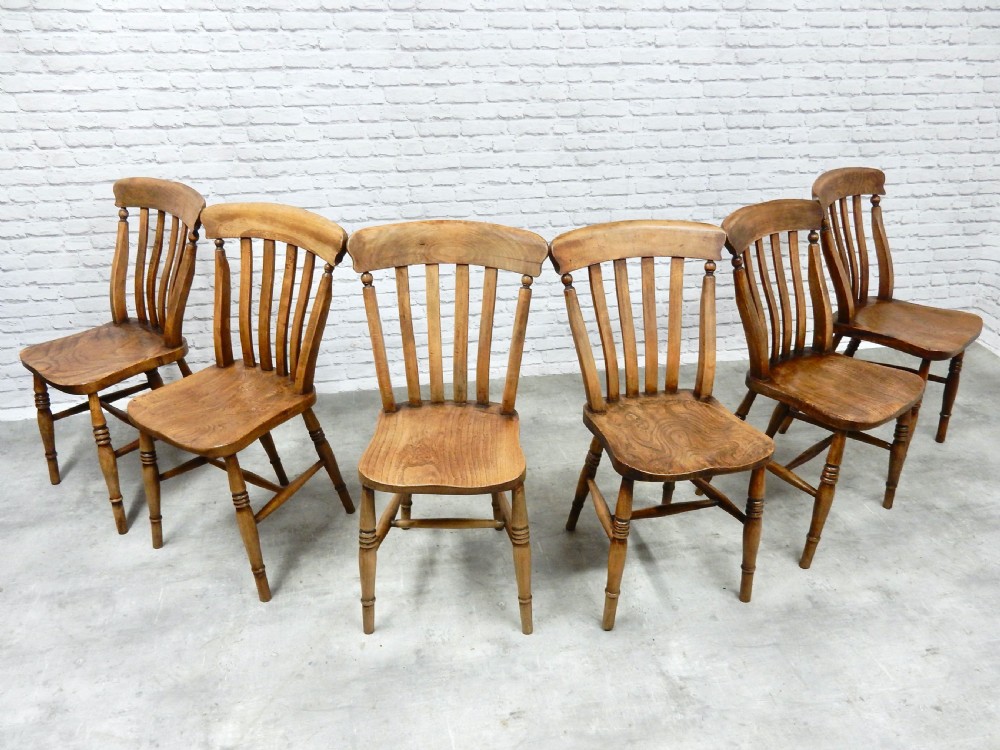 Set 6 Windsor Kitchen Chairs View V