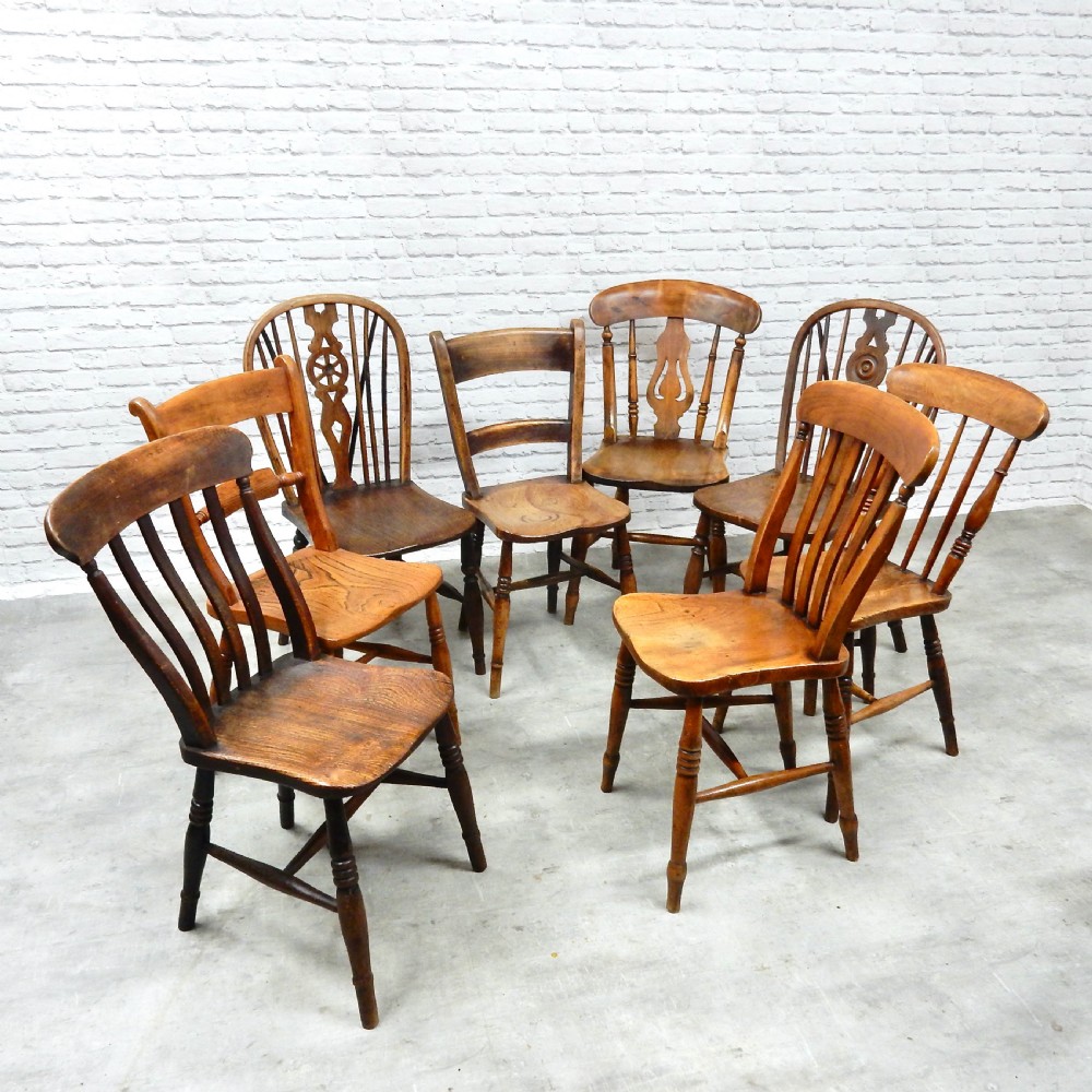 8x Windsor Kitchen Chairs