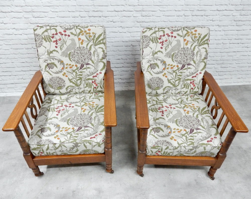 Arts & Crafts Reclining Chairs x2 View III