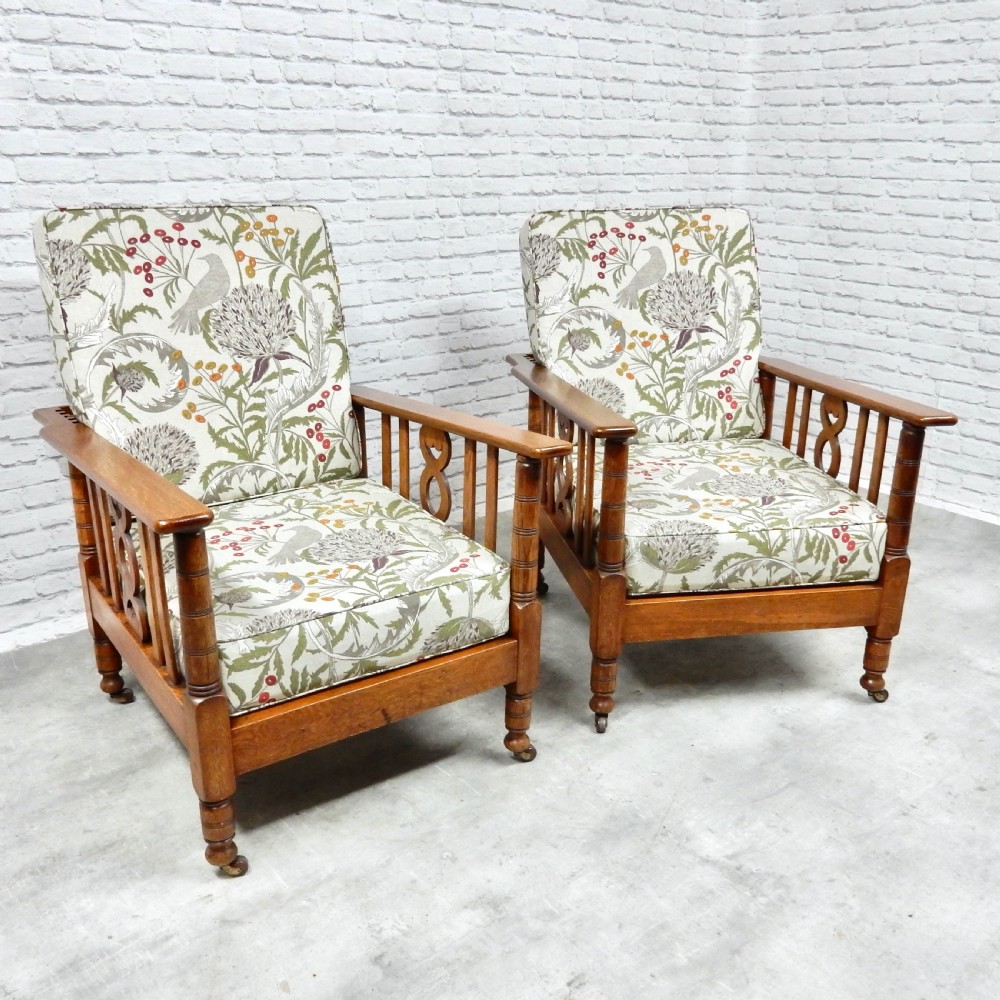 Arts & Crafts Reclining Chairs x2 View IV