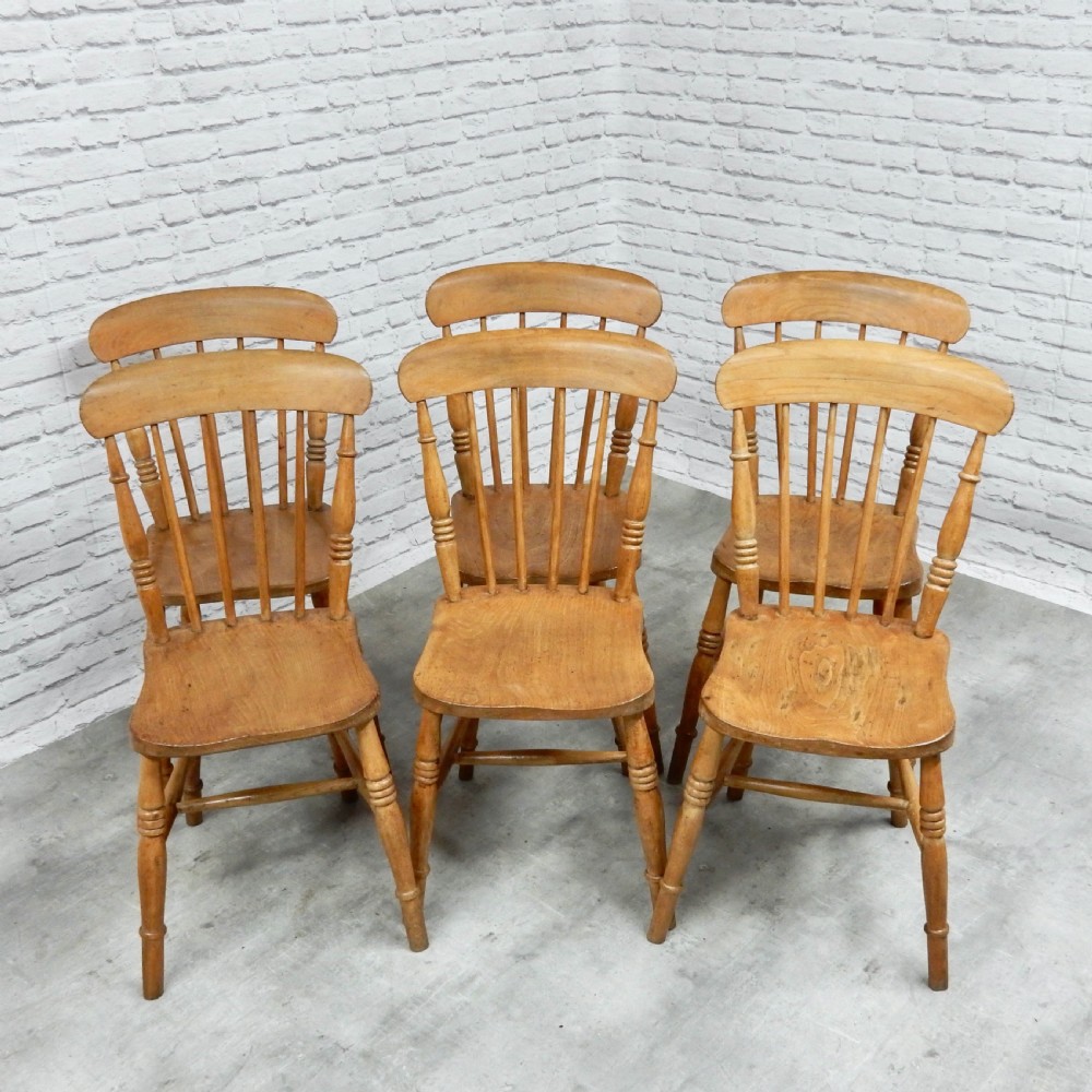 Set 6 Windsor Kitchen Chairs View IV