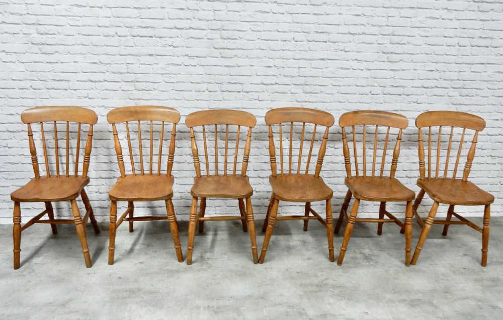 Set 6 Windsor Kitchen Chairs View V