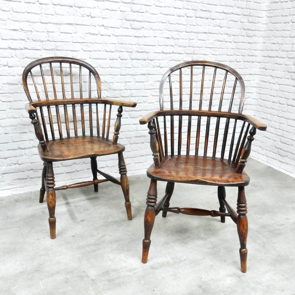 2x Stickback Windsor Armchairs View III