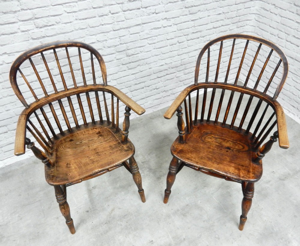 2x Stickback Windsor Armchairs View IV